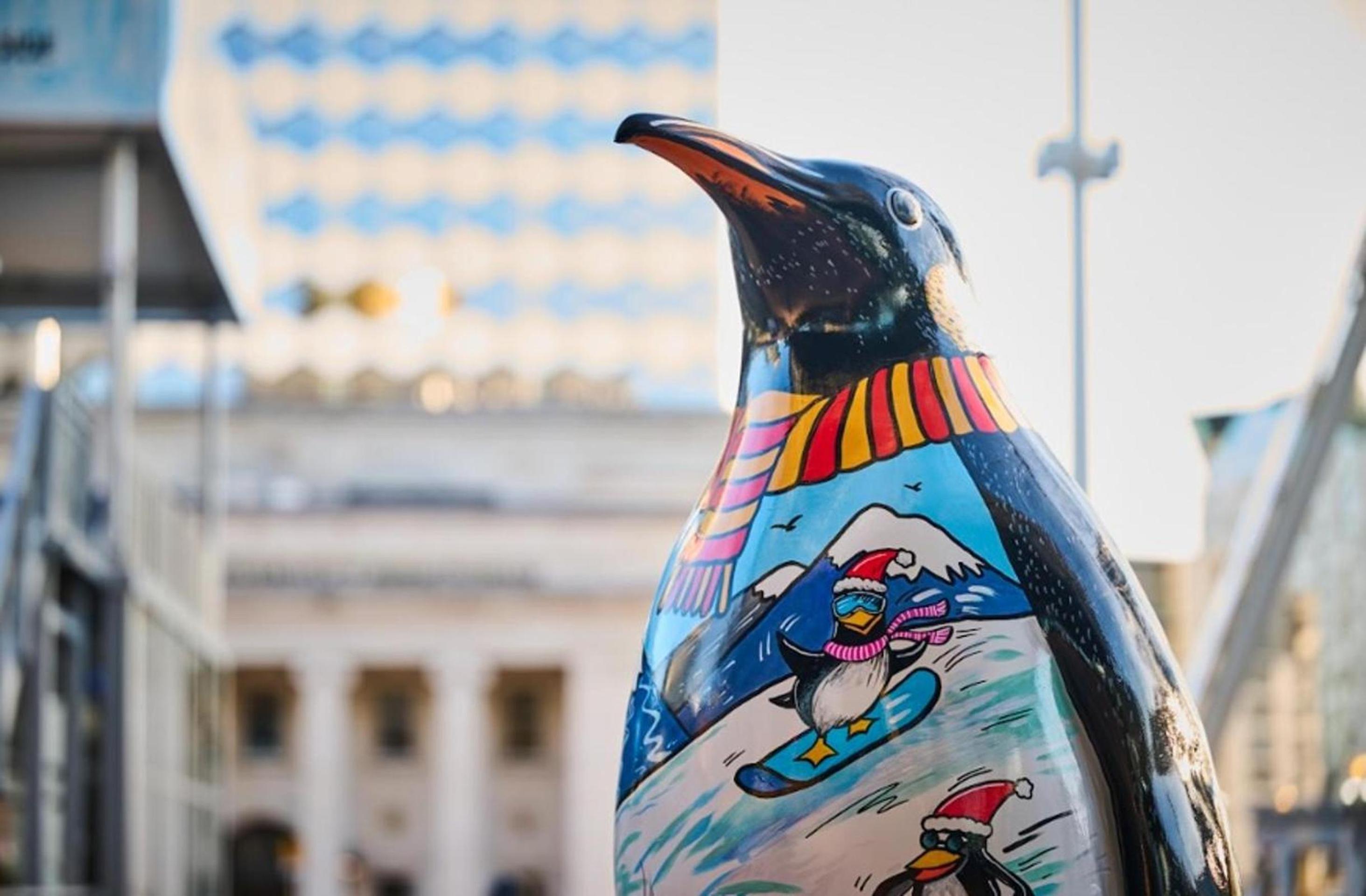 From Thursday 14th November, families and visitors are invited to embark on a fabulous festive adventure to discover 12 adorable penguin sculptures throughout the Quarter. Each penguin, decked out in unique festive finery designed by talented artists, will be perched in iconic spots like Chancery Lane, New Street Square, Ludgate Circus and Fleet Street, adding a splash of Antarctic charm to the City.

The trail was produced by global public art specialists Wild in Art.